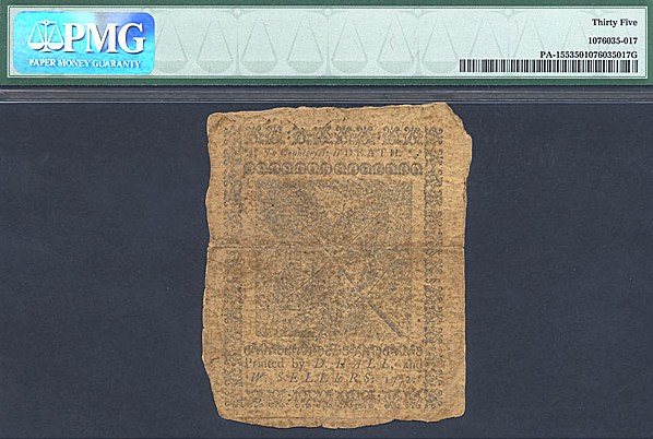 image for: Penn: 1772 18d 3-Apr PMG VF35 (Fr.PA155)