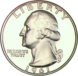 image for: 1961 25c NGC Proof 69 Cameo