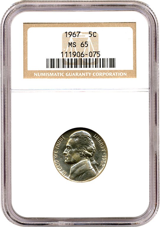 image for: 1962 5c NGC MS65 *Mis-labeled as a 1967*