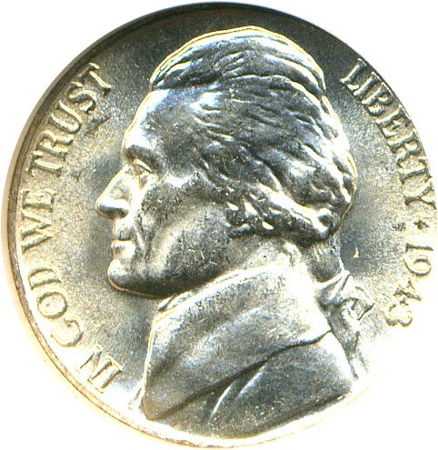 image for: 1943-P 5c NGC MS66