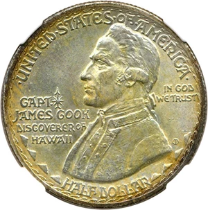 image for: 1928 Hawaiian 50c NGC MS65