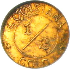 image for: Token: 1904 Gold 50c NGC MS63 (Louisiana Purchase Gold Expo, H-61-320)