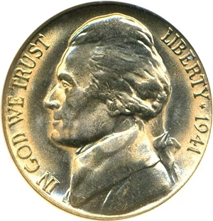 image for: 1941-D 5c NGC MS67