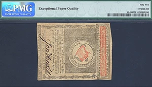 image for: Rh. Island: 1780 $8 2-Jul PMG AU55 EPQ (Fr.RI288)