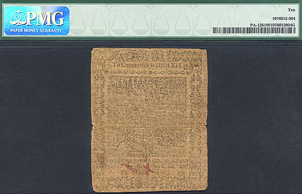 image for: Penn: 1764 20s 18-Jun PMG VG10 (Fr.PA126)