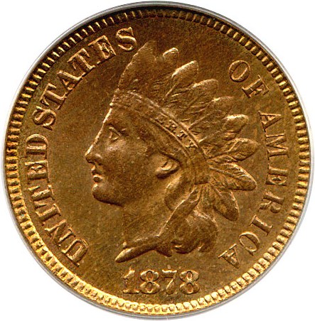 image for: 1878 1c PCGS MS64 RD
