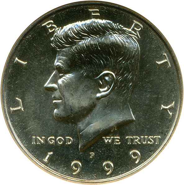 image for: 1999-P 50c ANACS MS66