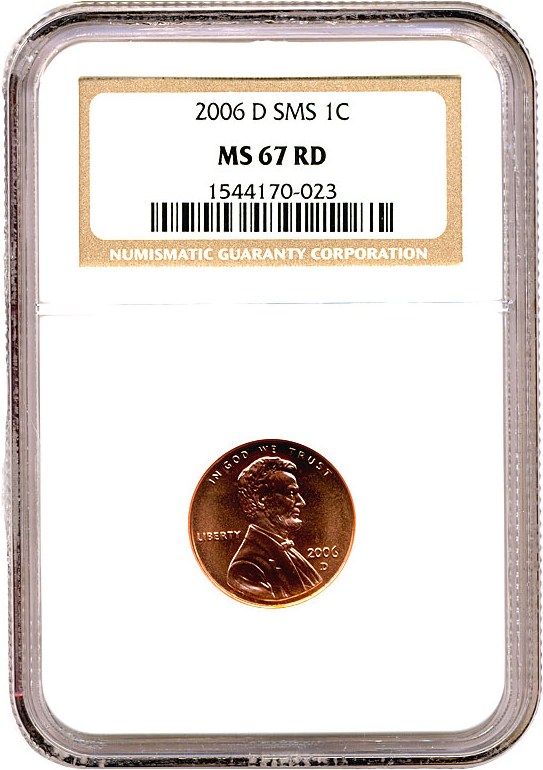 image for: 2006-D SMS 1c NGC MS67 RD