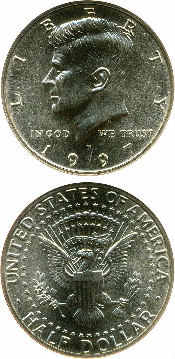 image for: 1997-P 50c ANACS MS66