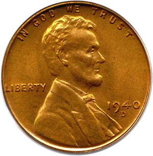image for: 1940-D 1c PCGS MS66 RD
