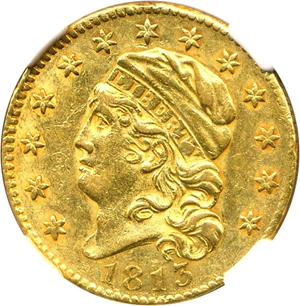 image for: 1813 $5 NGC AU55