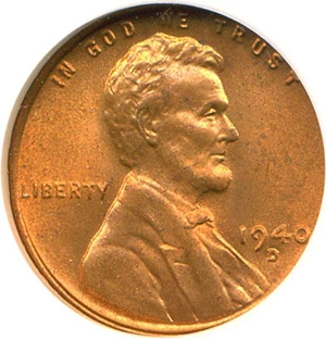 image for: 1940-D 1c NGC MS66 RD