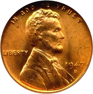 image for: 1947-D 1c NGC MS66 RD