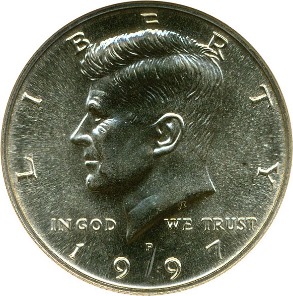 image for: 1997-P 50c ANACS MS66