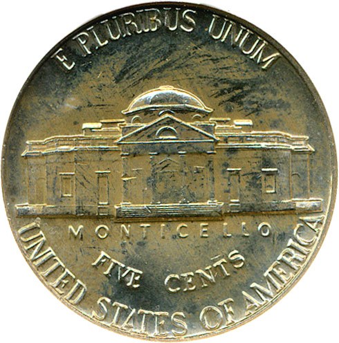 image for: 1974-D 5c ANACS MS65 FS