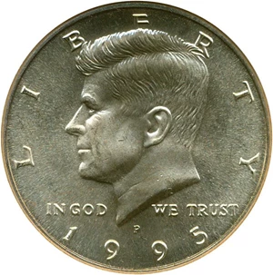 image for: 1995-P 50c ANACS MS65