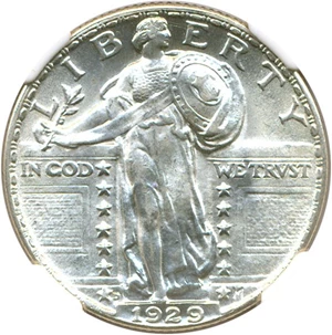 image for: 1929-D 25c NGC MS65 FH
