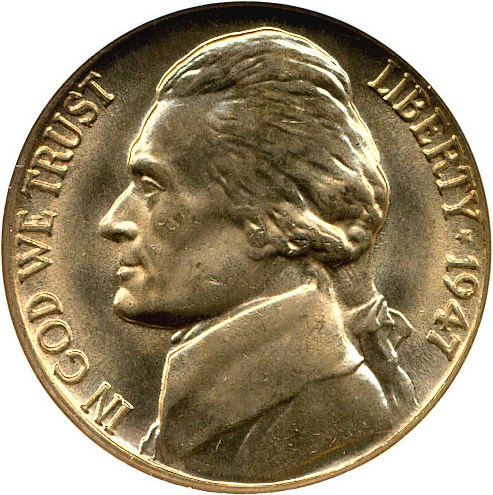 image for: 1947-D 5c NGC MS66