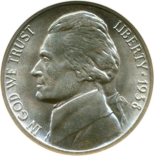 image for: 1938-S 5c ANACS MS65