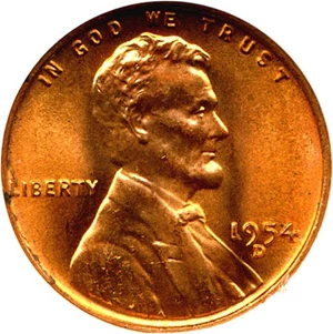 image for: 1954-D 1c NGC MS66 RD