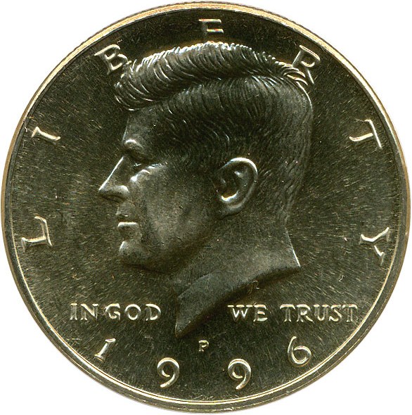 image for: 1996-P 50c ANACS MS66