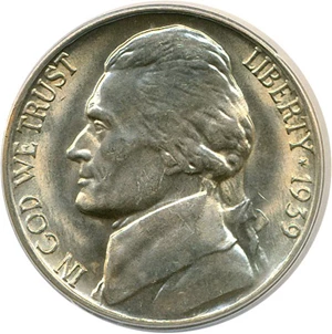 image for: 1939-S 5c ANACS MS64