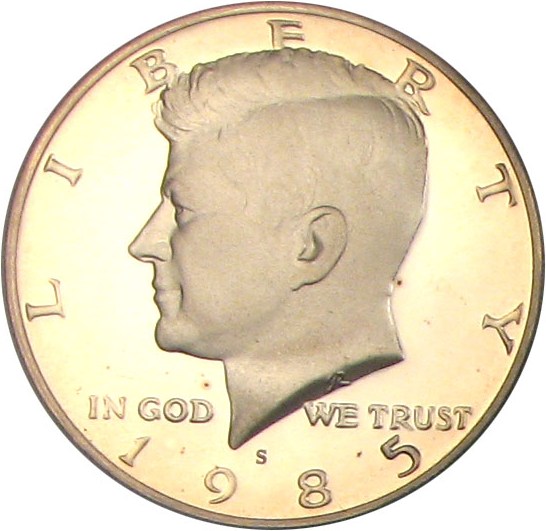 image for: 1985-S 50c ANACS Proof 67 DCameo