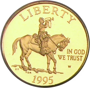 image for: 1995-W Civil War $5 PCGS Proof 70 DCameo