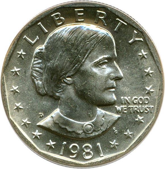 image for: 1981-D Susan B. Anthony $1 ANACS MS64