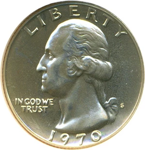 image for: 1970-S 25c DGS Proof 65