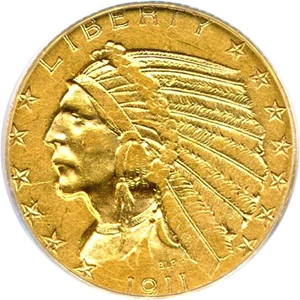 image for: 1911-D $5 PCGS XF45