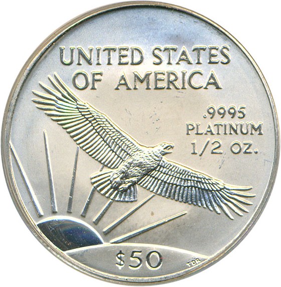 image for: 2003 Platinum Eagle $50 PCGS MS69