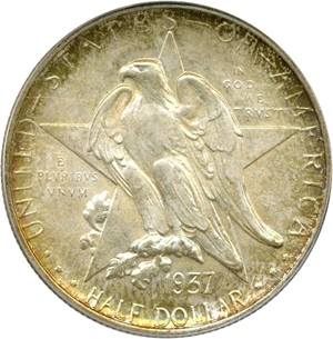 image for: 1937 Texas 50c PCGS MS66