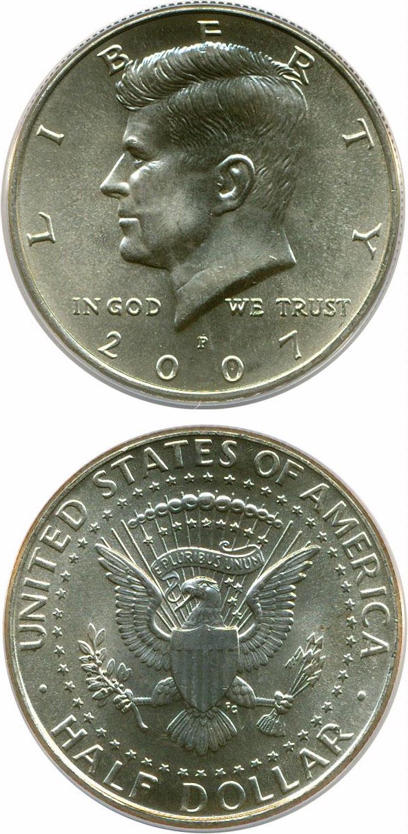 image for: 2007-P 50c ANACS MS66