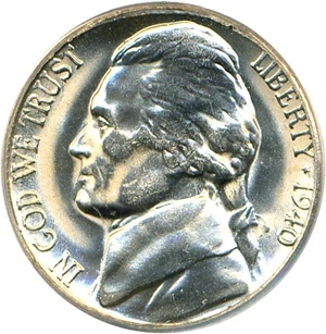image for: 1940-S 5c PCGS MS65 OGH