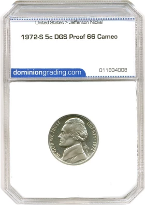 image for: 1972-S 5c DGS Proof 66 Cameo