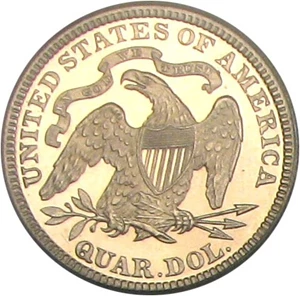 image for: 1886 25c PCGS Proof 64 Cameo