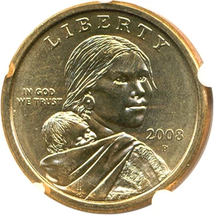 image for: 2008-P Sacagawea $1 DGS MS65