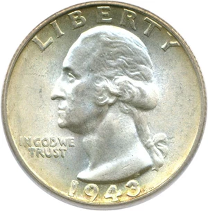 image for: 1943-S 25c PCGS MS65 (Doubled Die Obverse)