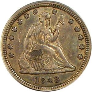 image for: 1843 25c PCGS XF45
