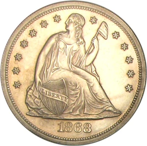 image for: 1868 $1 NGC Proof 63