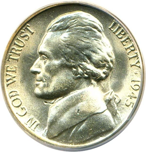 image for: 1945-S 5c ANACS MS64