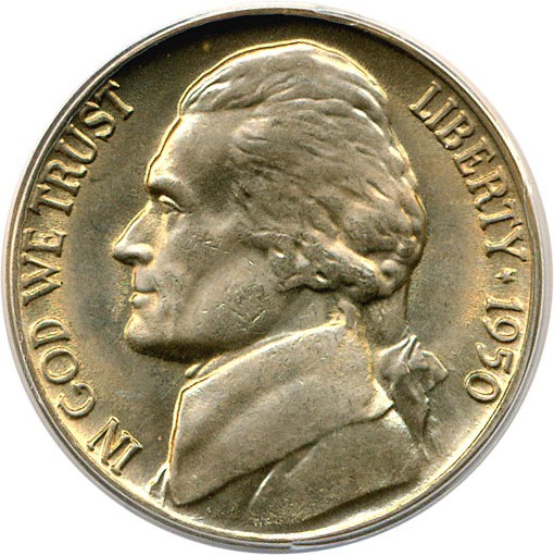 image for: 1950 5c ANACS MS65