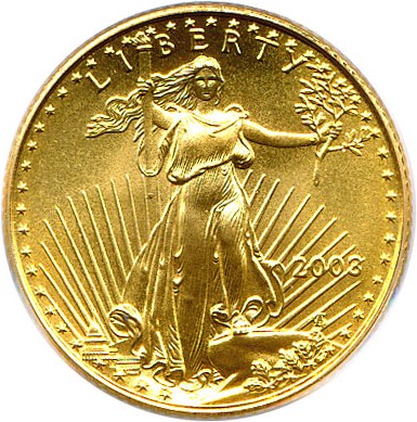 image for: 2003 Gold Eagle $5 PCGS MS69