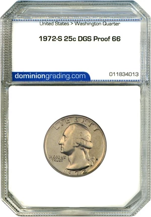 image for: 1972-S 25c DGS Proof 66