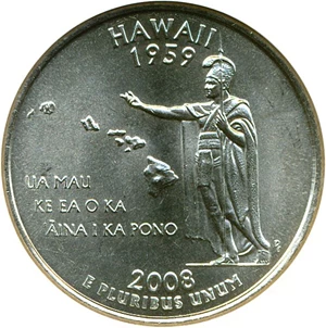 image for: 2008-D 25c Hawaii DGS MS66