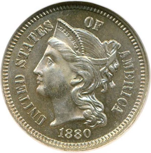 image for: 1880 3cN NGC/CAC MS64