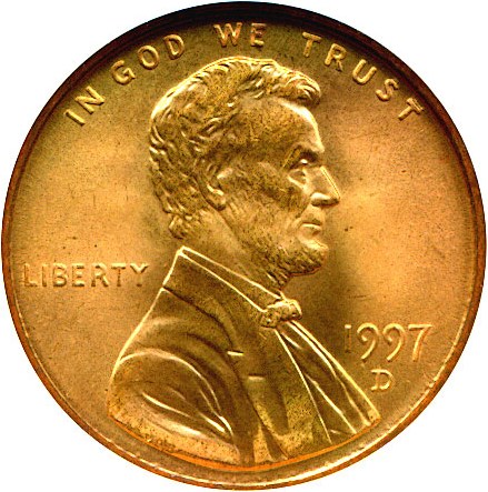 image for: 1997-D 1c DGS MS66 RD