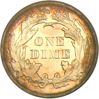 image for: 1872 10c PCGS Proof 64