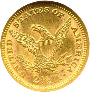 image for: 1888 $2 1/2 NGC MS61